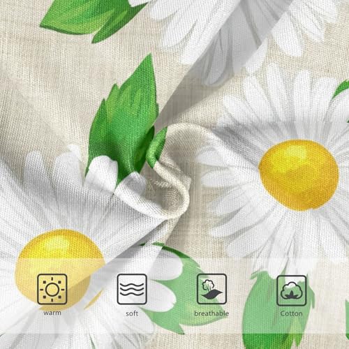 Floral Daisies Leaves Beige Toddlers Underwear Floral 2t Cotton Cute Panties Girl Bright Briefs Underpants3