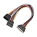 Produktbild Cable Matters 3er-Pack 15 Pin SATA Stromverteiler Kabel 20cm, SATA Stromkabel Splitter