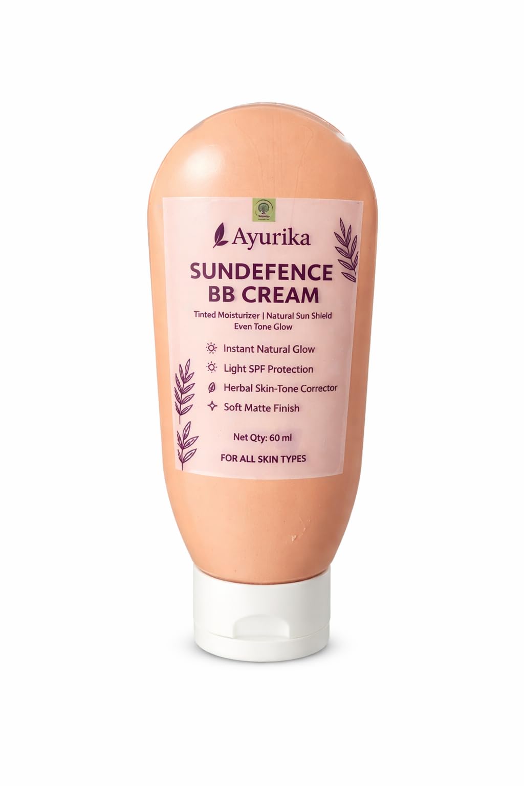 Ayurika Sundefence BB Cream, Tinted Moisturizer with SPF Protection, Natural Glow, Soft Matte Finish, 60ml-picture-53