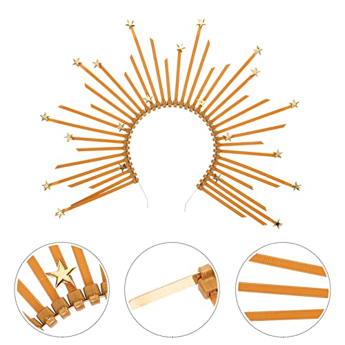 Beaupretty Halo Crown Headband Halo Headpiece Zip Tie Crown Tiaras and s Goddess Headpiece Halloween Costume Headdress for Cosplay Party - Image 4