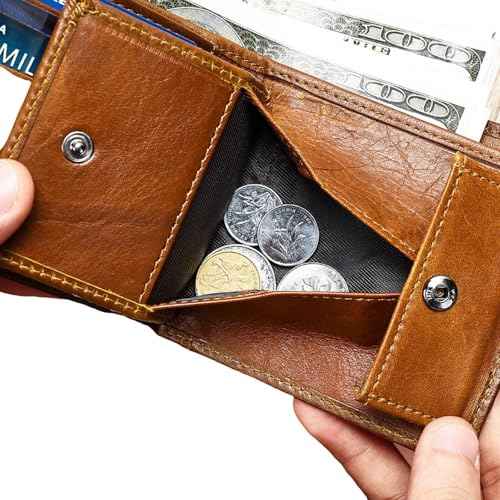Men's Wallet Men's Business Simple Retro Wallet for Party，Travel4