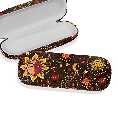 Image of WIRESTER Hard Shell Eyeglasses Case, Clamshell Sunglasses Holder Protective Cover with Microfiber Cloth