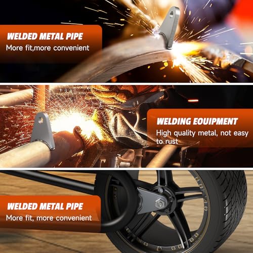 Image of 6 Pcs Weld on Tabs with 1 /2 inch Holes,Steel Gussets Weld On,Universal Weld on Shock Mount,Weld on Lights Tabs,Weld on Tabs Axle Bracket,Radius Chassis Weld Tabs for Weld On- 1 /5 inch Thick