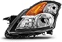 VIPMOTOZ Chrome Housing OE-Style Headlight Headlamp Assembly For 2007-2009 Compatible with Nissan Altima Sedan Halogen Model, Driver Side