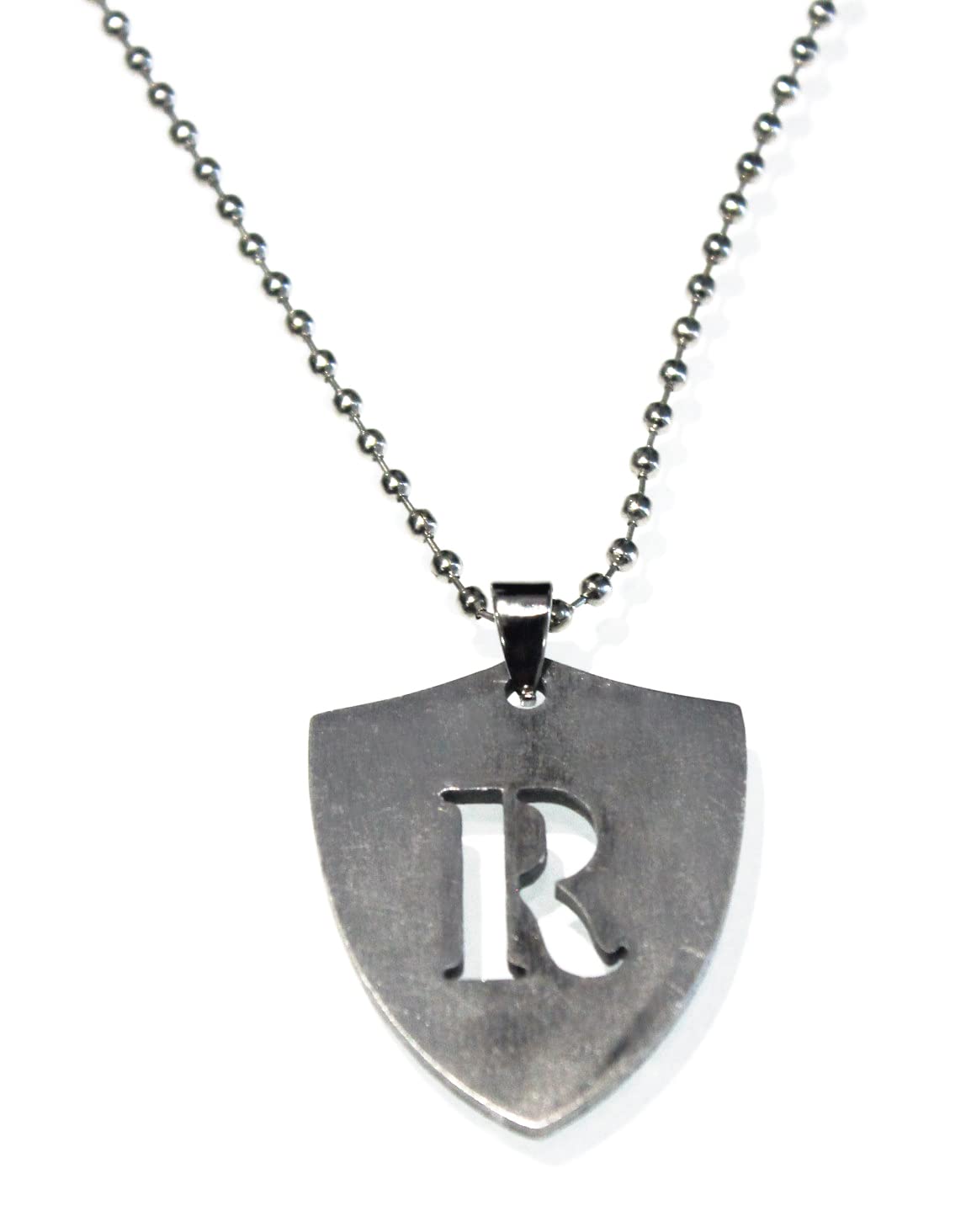 LA BELLEZA Stainless Steel Alphabet Letter Chain Pendant Necklace for Unisex Adult (Boys Girls Men and Women) (R, Stainless Steel) (B0BFN5XSXJ) Amazon Price History, Amazon Price Tracker