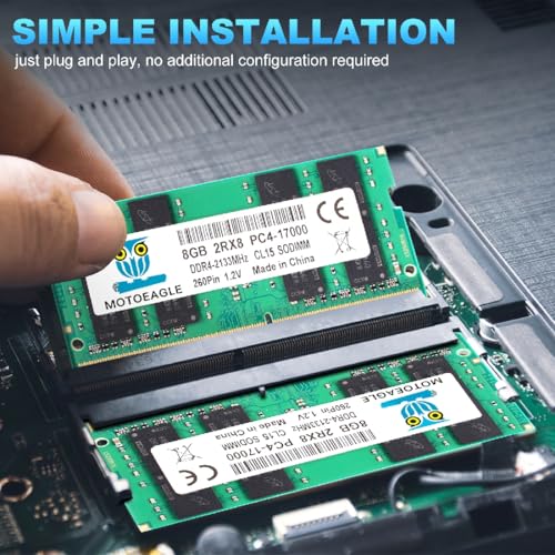 Image of 16GB DDR4 RAM 2x8GB 2133 MHz SO-DIMM 2RX8 PC4-17000 DDR4-2133P CL15 DIMM Non-ECC Laptop Memory KIT