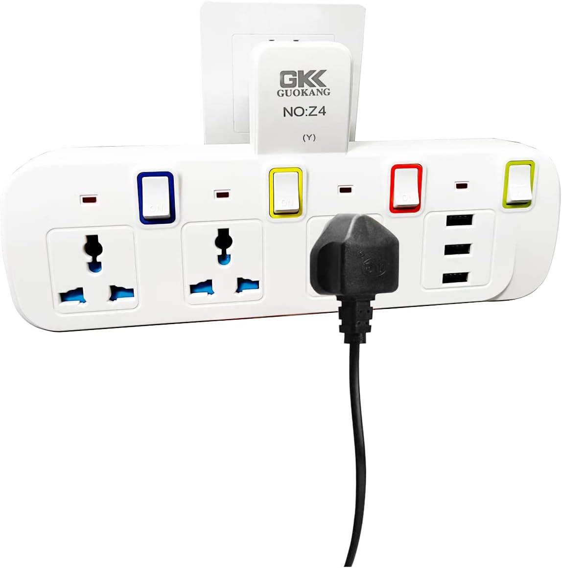 Benross 45610 Premium 3 Way Wall Adaptor Socket / Surge Protection