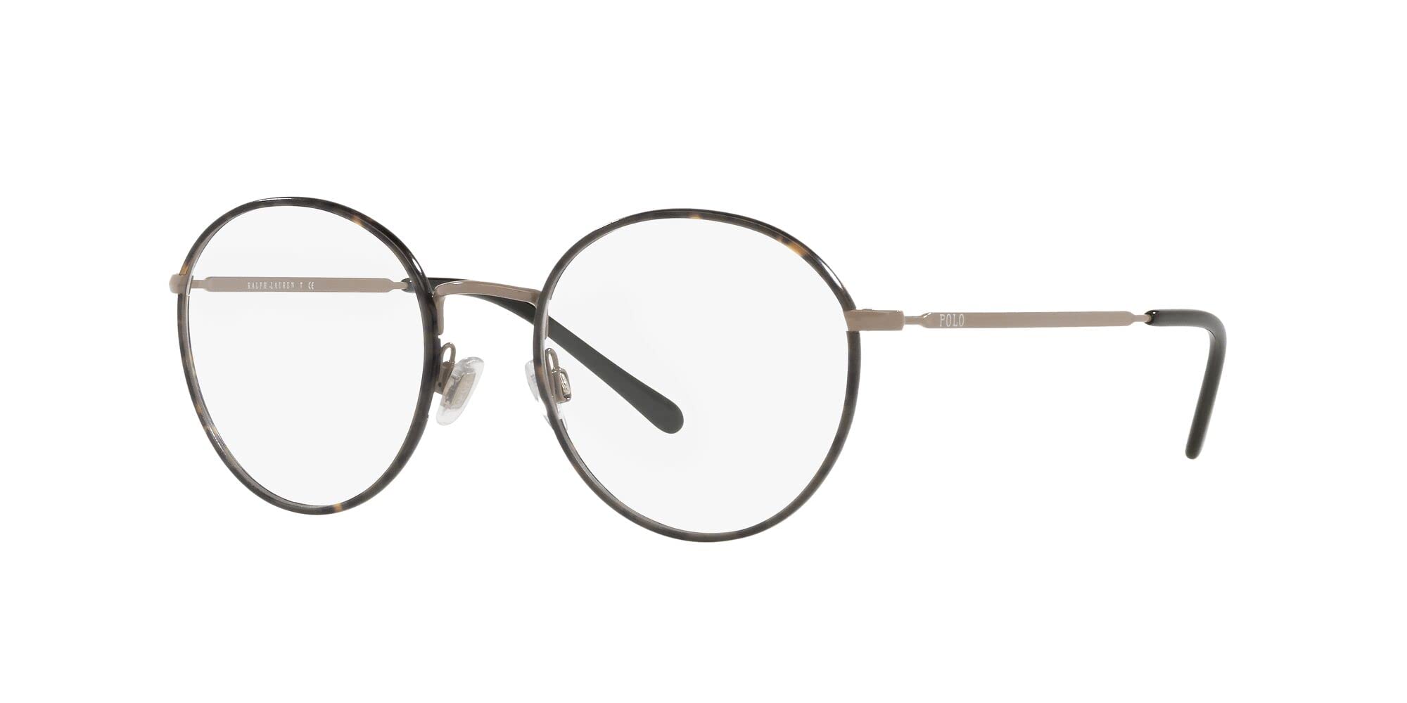 Polo Ralph Lauren Men's PH1210 Round Prescription Eyewear Frames, Semishiny Vintage Khaki/Demo Lens, 51 mm