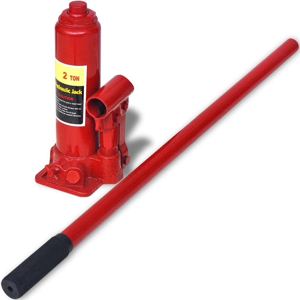 vidaXL Rampas de reparación de Coches 2 uds Acero Rojo, Mantenimiento de vehículos, Soporte de elevación, rampas de reparación de Coche