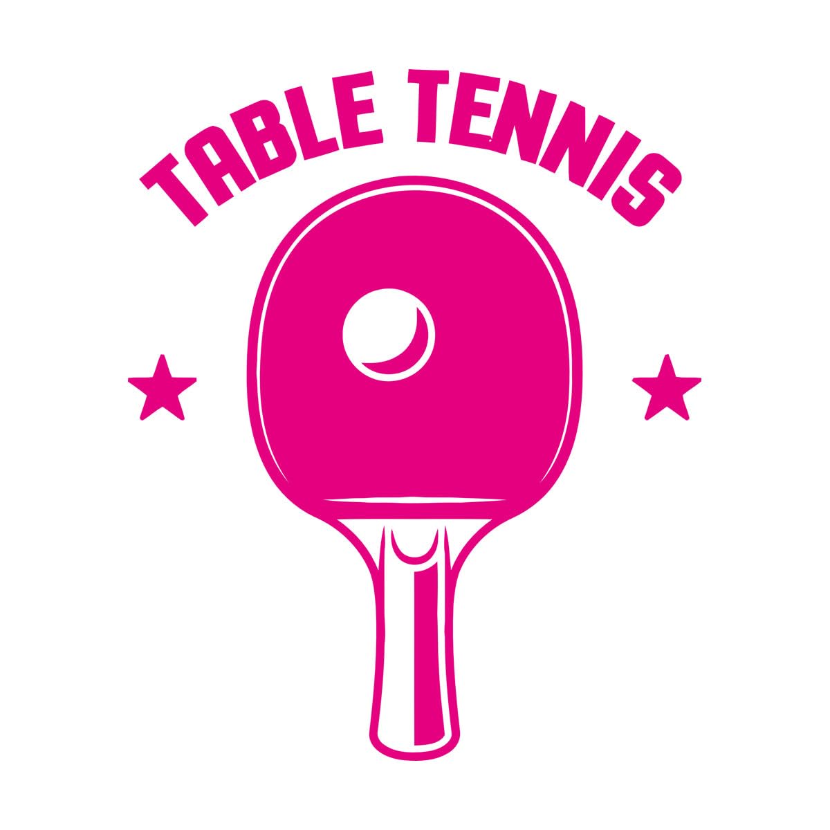 Vinyl Art Sticker Table Tennis Rocket Olympic Games Sport 81x100.8cm Art Mural Painting Extra Large Rosered — image 1