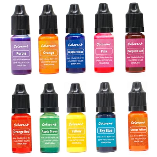 La mejor comparación de Colorantes de esta semana. 48 Tinte Para Velas 10 Colores Tinte De Cera Para Velas 10ml/Botella Tinte De Color Para Velas Tinte De Jabón a Base De Aceite Vívido Color De Vela Altamente Concentrado Para...
