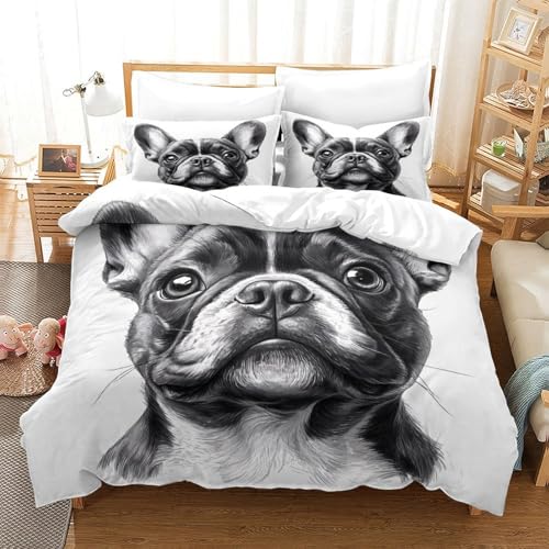 Housse de couette effet ultra douce en microfibre 3D FoxPrint - 3