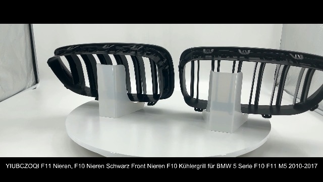 PASST FÜR BMW 5ER F10 F11 KÜHLERGRILL DOPPELSTEG CHROM SCHWARZ