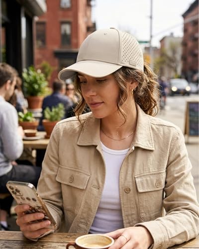 Image of Zylioo Oversize XXL Baseball Mesh Cap,Extra Large Laser Cut Cap,L M S Trucker Hat,Quick Dry Summer Cooling Golf Cap