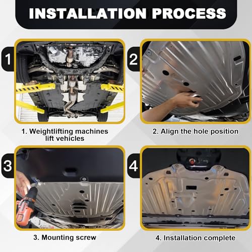 Image of 74111-T20-A00 74113-T20-A00 Lower Engine Splash Guard Under Car Shield Cover Board for Honda Civic 2022 2023, Front Centre Underbody Shield | with Engine Cover Pins and Bolts, Replace# 74111T20A00