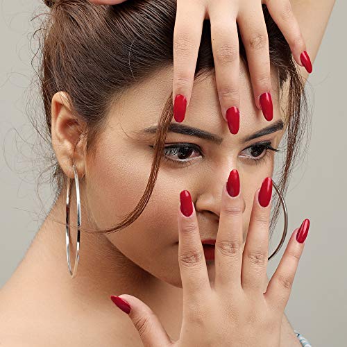 Image of Russian Red Professional Nail Polish | Long Lasting, Quick Dry, Chip Resistant, High Shine Nail Paint | Smooth & Easy Application, Vibrant Trendy Shades for Women & Girls Party Daily Use 15ml