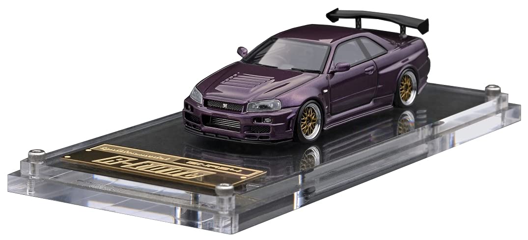 イグニッションモデル1/64　NISMO R34 GT-R R-TUNE Amazon | ignition model 1/64 Nismo R34 GT-R R-tune Purple 完成品