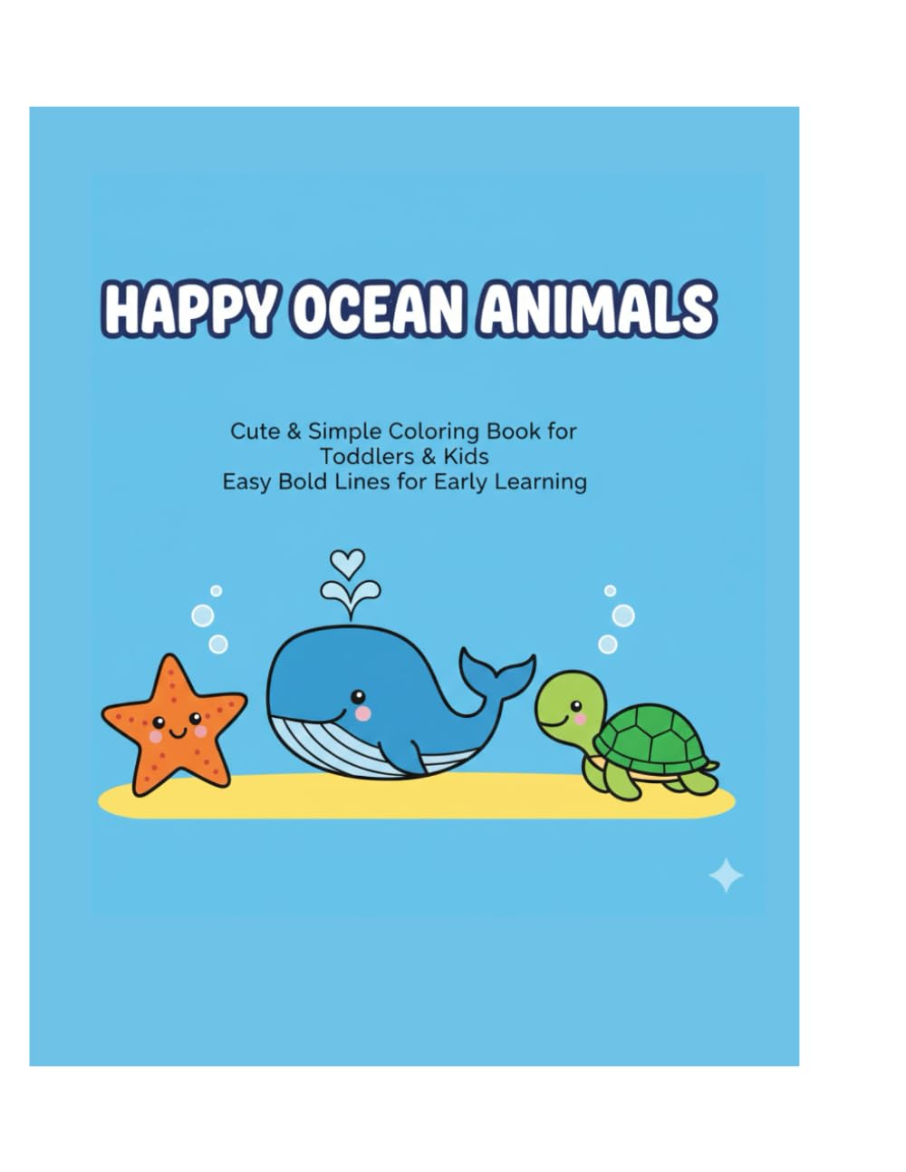 Happy Ocean Animals Coloring Book