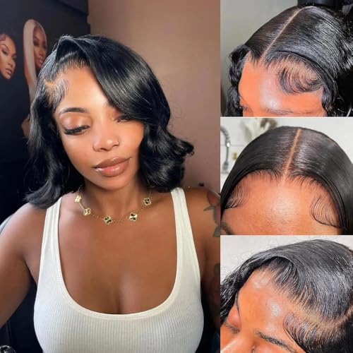 Urbansister Body Wave Bob Wigs Human Hair 13x6 Lace Front