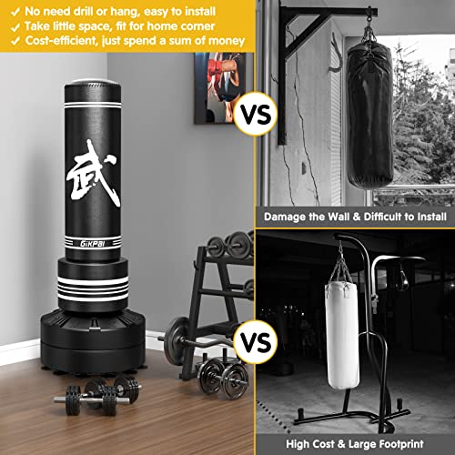 Gikpal PUNCHINGBAG170 Freestanding Punching Bag 67'' -182Lbs Heavy Boxing Bag Free Stand Kickboxing Bag thumb #4