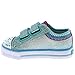 Skechers Kids Twinkle Toes Shuffles Sweet Steps Light-Up Sneaker,Turquoise/Lavender,10 M US Toddler