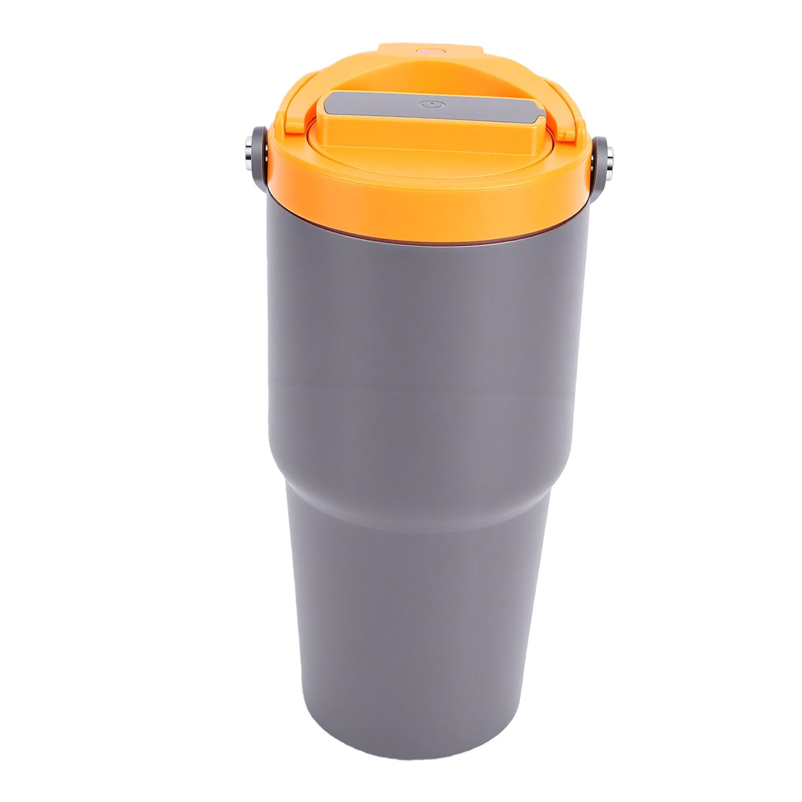 GLOGLOW Portátil, Tazas y Tazas Taza de café Eléctrica, Taza de café Recargable por USB de 600 Ml con Diseño Aislado, para Viajes, Camping, Coche, Oficina, Portátil, Acero Inoxidable 304