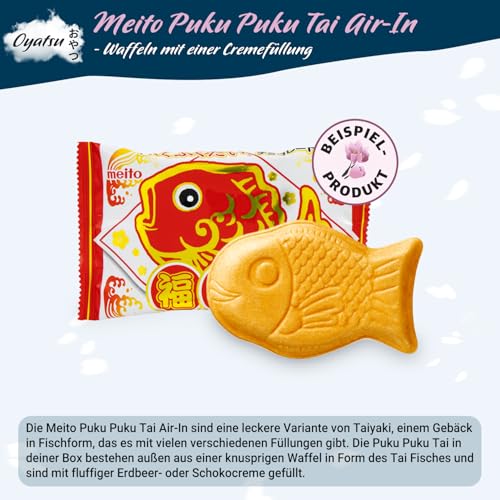 getDigital Oyatsu Japan Box - Ausgewählter Mix mit 25 Snacks - Japanische Süßigkeiten, Chips, Mochi, Cracker, Schokolade, Sweets, inklusive Broschüre - Geschenkset mit Candy aus aller Welt