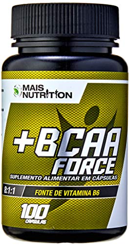 BCAA Force 8: 1: 1-100 capsulas - Mais Nutrition, Mais Nutrition, Sem cor