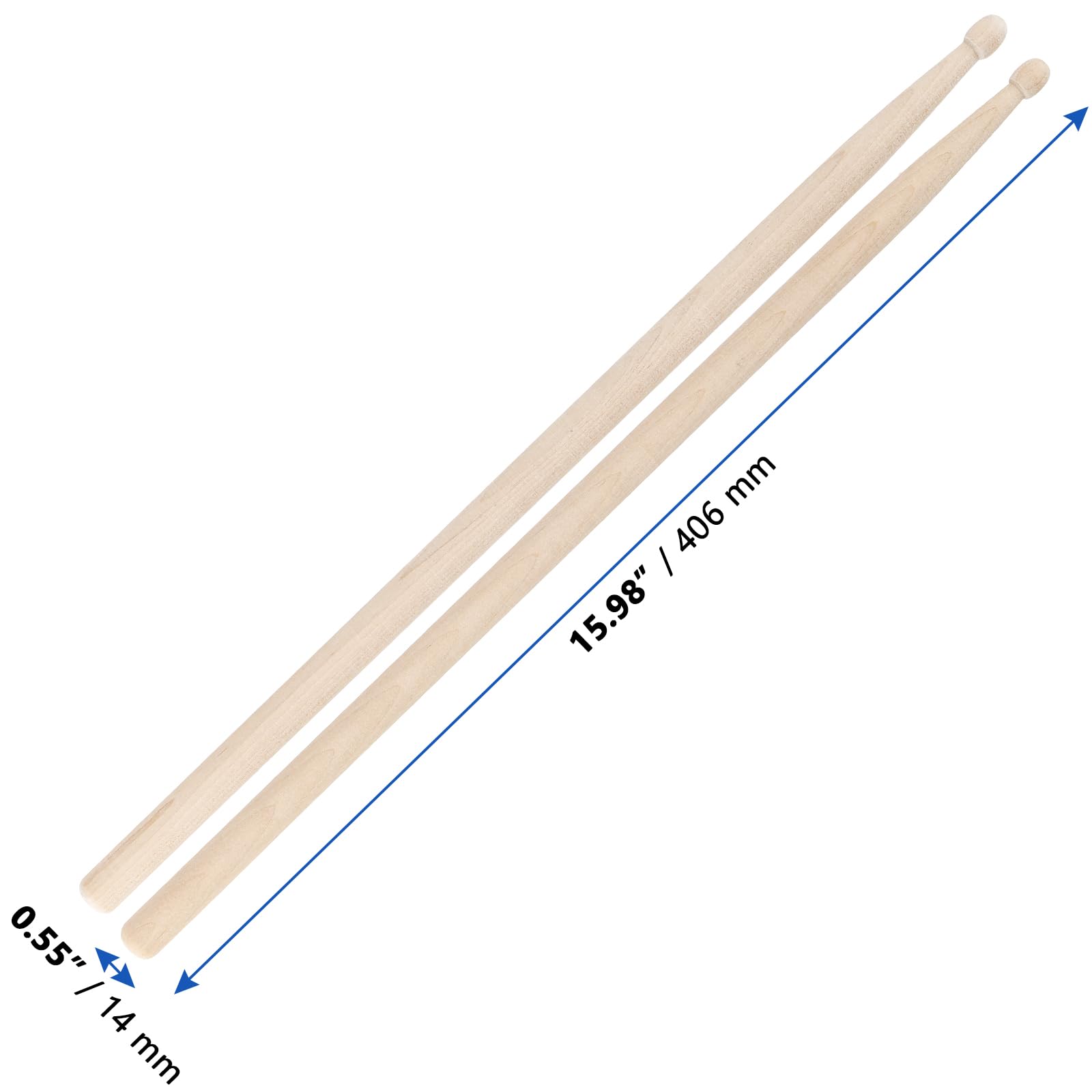 CHUIFAI 6 works of Drumsticks 5A, Classic Maple Wood Drumsticks - Image 2