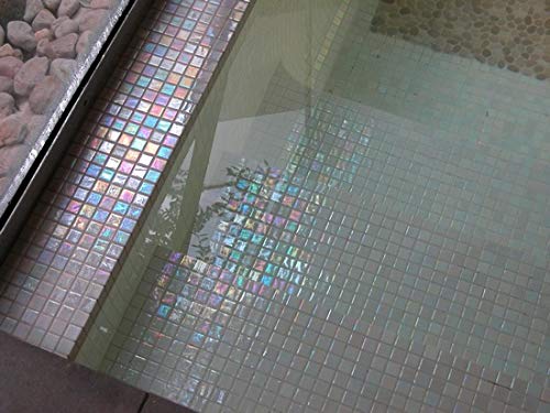 Mosaico cristal blanco antihumedad para renovar paredes antiguas 7