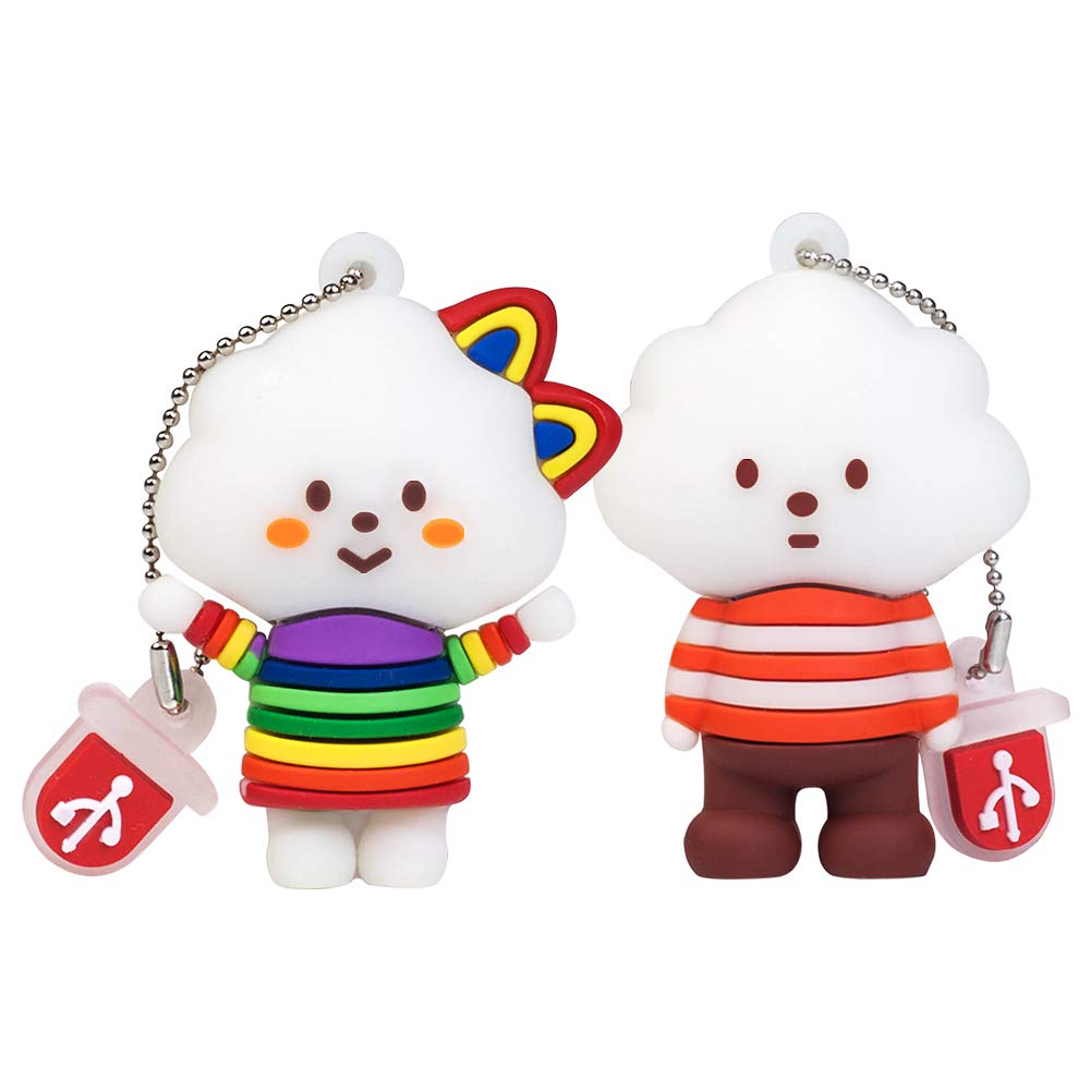 LEIZHAN 8GB USB Flash Drive 2.0 Silicone Cute Little Animals Novelty Memory Stick Children Gift External Pendrives Fox Bee Owl Penguin — view 59