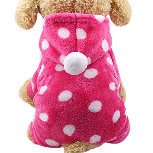 Fossrn Ropa Perro Pequeño Invierno Franela Sudadera con Capucha Colorido de Arcoiris Lunar Abrigo Jersey para Mascota Chihuahua Yorkshire Cachorro Cover