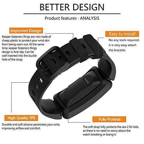 TopPerfekt Strap Compatible With Fitbit Ace 2 for Kids 6 - Image 2