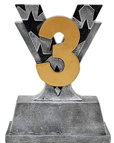 3rd Place Victory Trophy - Third Place Victory Award - 5 Inch Tall - Customize Now - Decade Awards