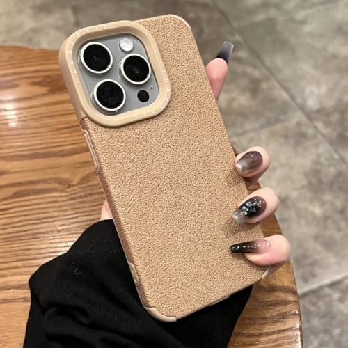 Housse iPhone 14 Pro Max kaki mat style pastel pour sorties et quotidien