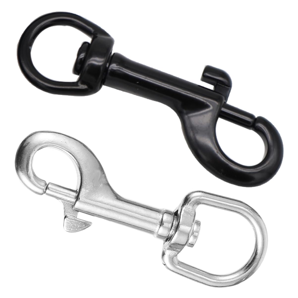 KICHOUSE 2pcs Stainless Steel Spring Hook an Fittings Snap Hooks Heavy Duty Hooks Bolts Dog Leash Hooks Dog Leash Clip Pet Leash Hooks Snap Hook for Pet Leash Double Ended Snap Clips