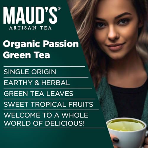 Image of Maud's Organic Passion Green Tea Pods, 24ct