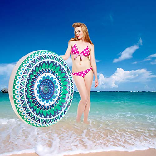 BESPORTBLE Flutuador Piscina Inflável Piscina Espreguiçadeira Rodada Tapete Flutuante Piscina de Nat