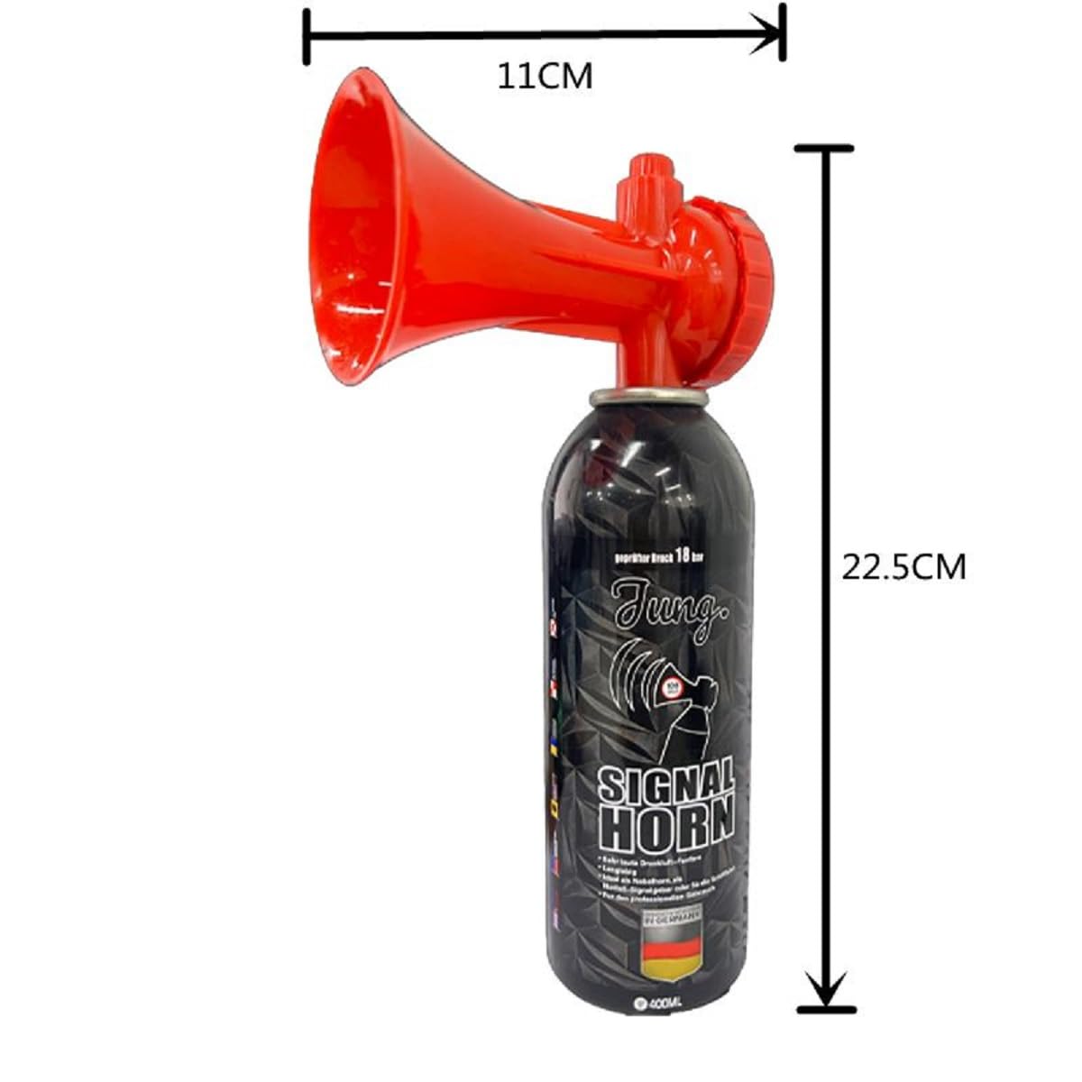 DOITOOL Handluftpumpe Hupe - Lautes Fanfarenhorn Für Auto, Motorrad & Sportevents