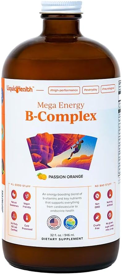 LIQUIDHEALTH Liquid Health Mega Energy B-Complex 32 Oz Liquid