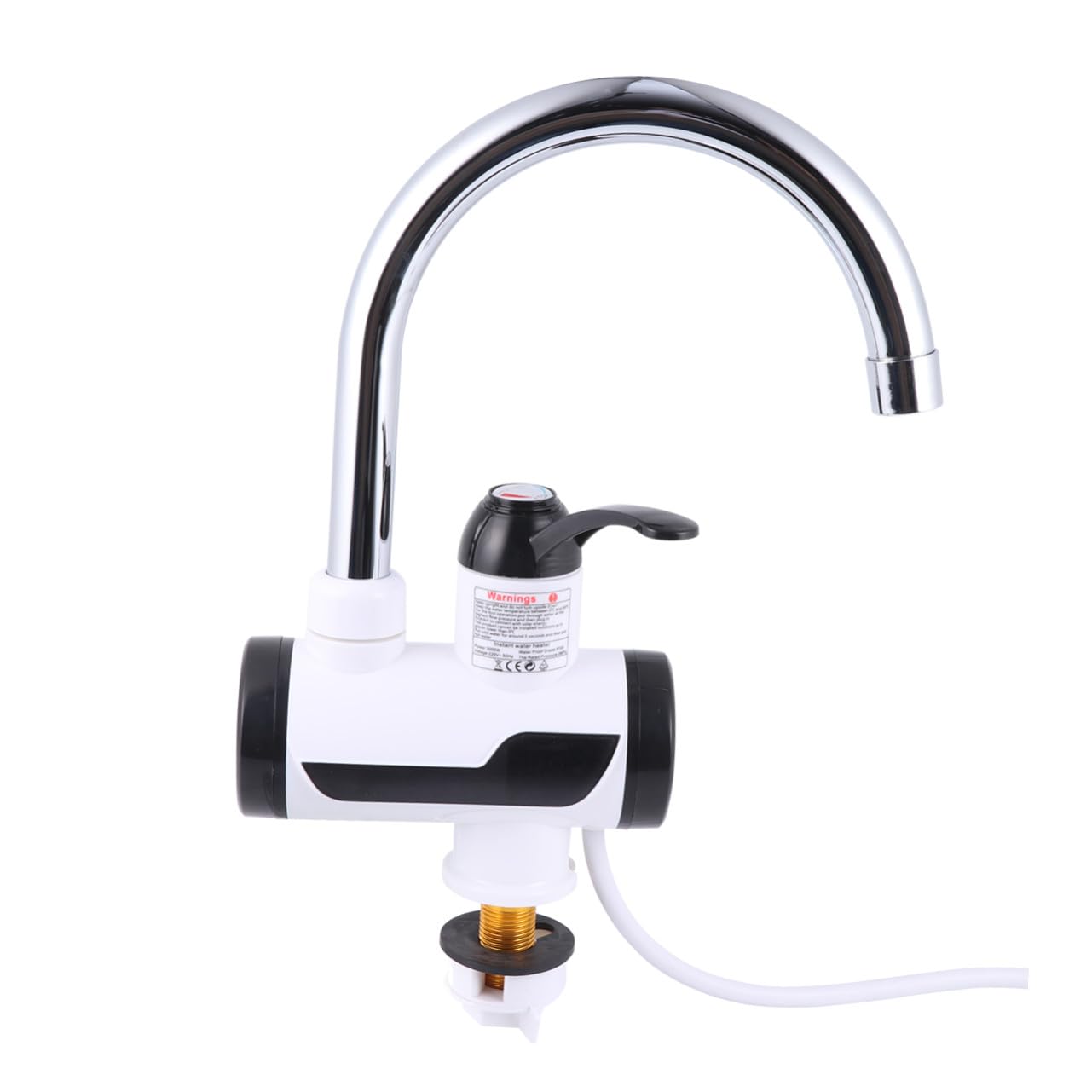 Robinet mitigeur électrique eau chaude OUNONA en acier inoxydable pour évier et lavabo