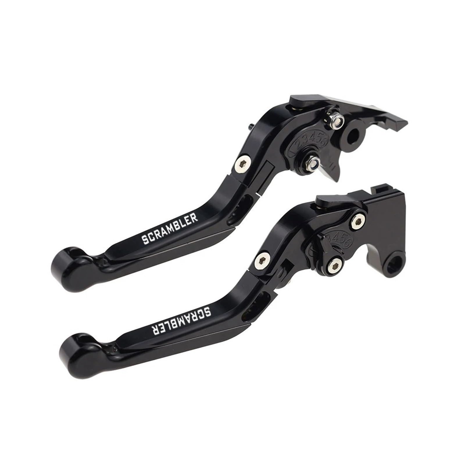 Jghfdws 07 Motorcycle Brake Clutch Lever Set For Scrambler Motorcycle Folding Extendable Brake Clutch Levers