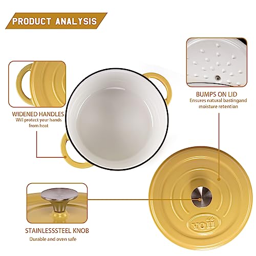 Enameled-Cast-Iron-Dutch-Oven-6-Qt-Dutch-Oven-Pot-with-Lid-Long-Lasting-Enamel-Dutch-Oven-for-Bread-Baking-Non-Stick-Bread-Dutch-Oven-Enamel-Cast-Iron-Cookware-Yellow-Dutch-Oven-6-Quart