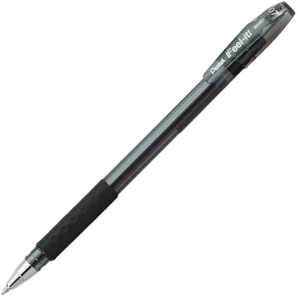 Caneta Esferográfica Feel It, Pentel, Preta, 0.7 mm