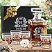 The Wedding Party Store, Custom Engraved Groomsmen - Whiskey Decanter Set and 4 Glasses Set - Personalized and Monogrammed with WPS Styles