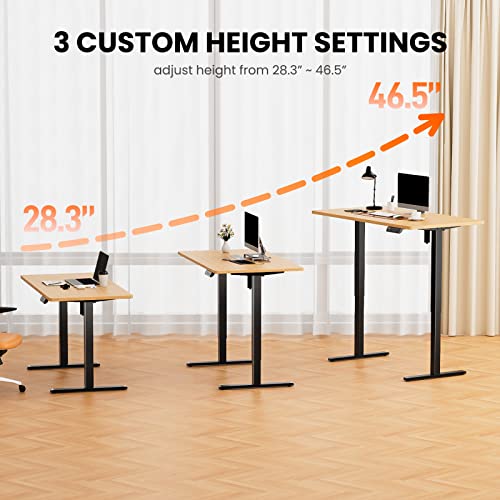 Ergear Electric Stand Up Desk Frame Height Adjustable Table Legs Sit Stand Desk Frame Ergonomic Standing Desk Base Workstation Frame Only #TOP6