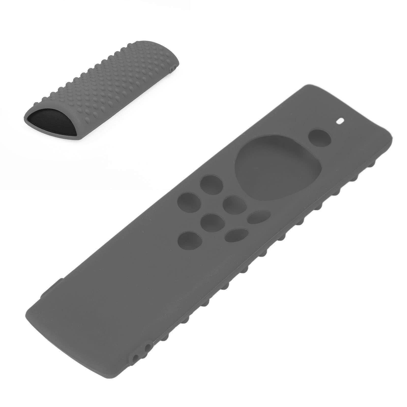 Fundas protectoras de silicona para mando a distancia, lavable, a prueba de golpes, para Fire TV Stick Lite (gris oscuro)