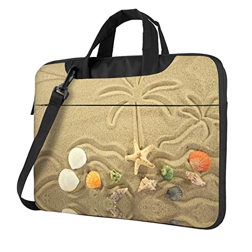Sacoche portable 13-14 pouces antichoc à motif tropical pour voyager serein