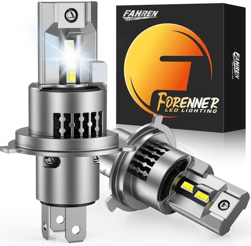 forennerFahren 9003/H4 LED Fog Light, 38000LM Perfect Light Pattern, 900% Ultra Bright, No Adapter Required, Pack of 2