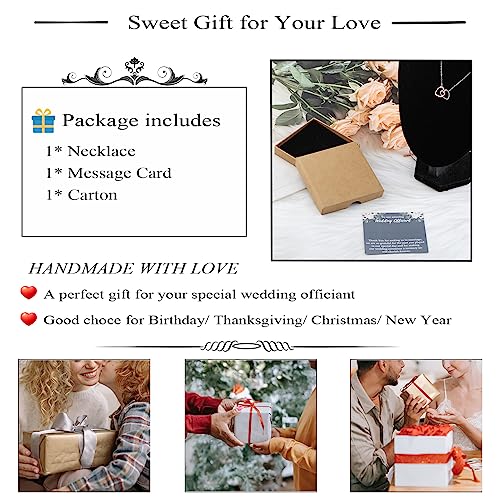 OKEYCH Wedding Officiant Thank You Gift - Amazing Officiant Necklace, Planner Jewelry, Coordinator Gift4